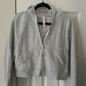 Lululemon Scuba Oversized Half Zip Hoodie. Size xs/s. Color light grey.